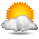 Ciel nuageux,17.5°C