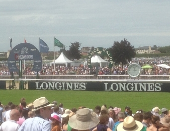Ball Dancing foulera la piste de Chantilly lors du Prix de Diane 2014