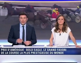 BFMTV a consacré un sujet au favori du Prix d'Amérique Bold Eagle