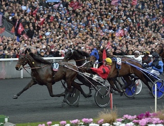 Bold Eagle lors de son sacre dans le Prix d'Amérique 2016