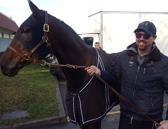 Daniel Réden sur l'hippodrome de Vincennes.