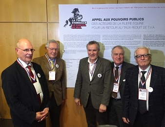 Eric Rousseaux, Jean-Pierre Colombu, Serge Lecomte, Dominique de Bellaigue et Yves Chauvin