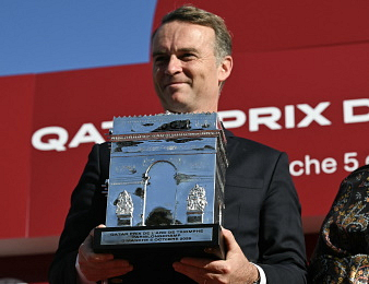 Françis-Henri Graffard lors du Qatar Prix de l'Arc de Triomphe.