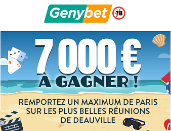 Genybet : pariez pour le meeting de Deauville avec le grand jeu de l’été