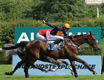 Gran Diose lors de son sacré dans le Grand Steeple-Chase de Paris