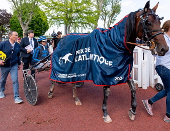 Idao de Tillard après sa victoire dans le Prix de l'Atlantique
