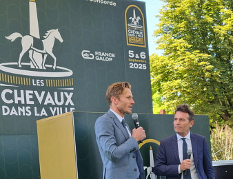 James Reveley et Laurent Bruneteau lors de la présentation presse