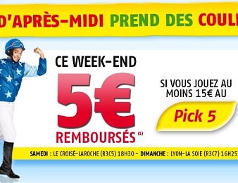 Jouez au Pick 5 ce week-end