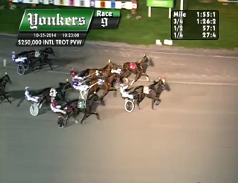 L'arrivée de l'Invitational Trot Preview Invitational