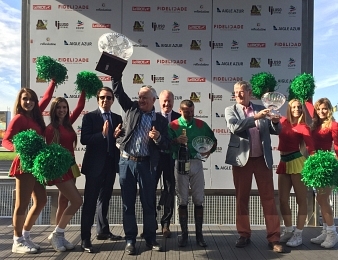 L'équipe de Cyprien des Bordes sur le podium de Vincennes