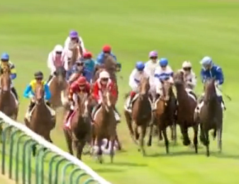 La chute lors du quinté+ PMU du jour à Chantilly