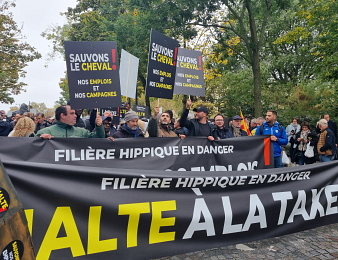 La manifestation de la filière hippique avait lieu ce jeudi 7 novembre