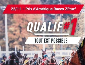 La Prix d'Amérique Races ZEturf Qualif #1 a lieu ce dimanche 22 novembre à Vincennes