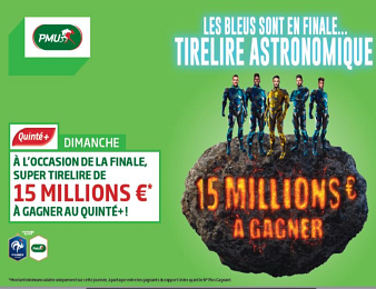 Le PMU met en jeu une tirelire de 15 millions d'euros pour le Quinté+