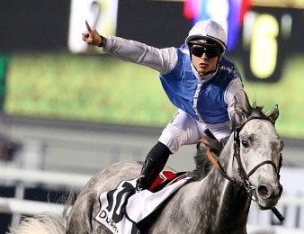 Maxime Guyon en selle sur Solow