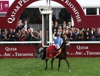 Olivier Peslier avait notamment remporté l'Arc 2012 pour la casaque Wertheimer