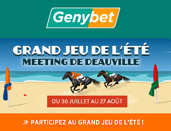 Pariez pour le Meeting de Deauville et tentez de gagner au grand jeu de l’été Genybet