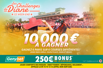 Pariez sur Genybet pour le Prix de Diane