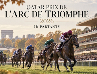 Présentation du peloton du Qatar Prix de l'Arc de Triomphe 2026.
