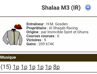 Shalaa est double lauréat de Groupe I