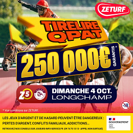 Tirelire exceptionnelle de 250 000 euros sur ZEturf