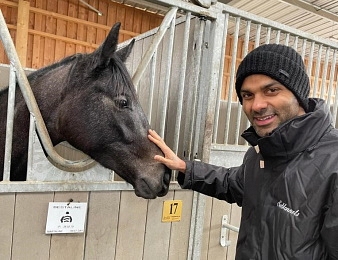Tony Parker a son écurie de chevaux de course de galop