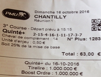 Un ticket ordre avec le Boost Ordre