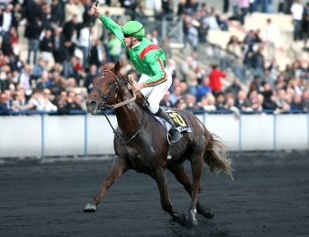 Uppercut du Rib lors de sa victoire dans le Prix d'Essai