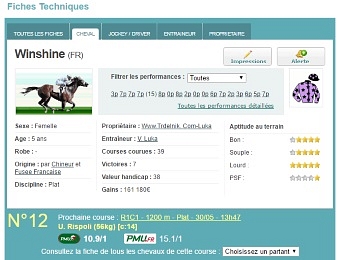 Winshine (12) aime le terrain lourd et la ligne droite de Maisons-Laffitte