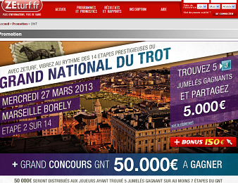 ZEturf honore à sa façon le Grand National du Trot 2013
