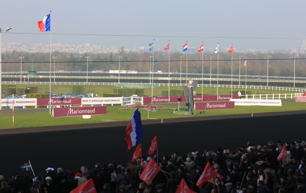 Vue de la piste de la ligne d'arrivée